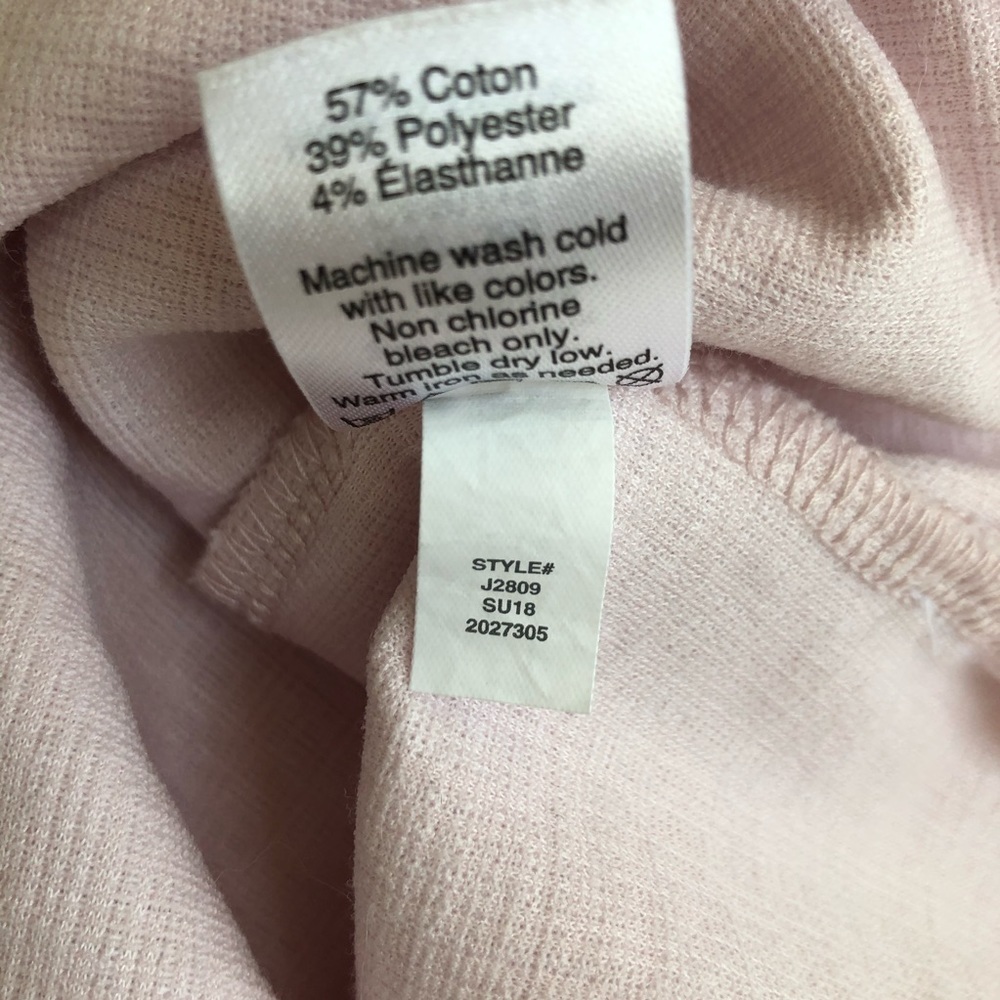 J. Crew pale pink one shoulder bow tank top - Picture 8 of 9